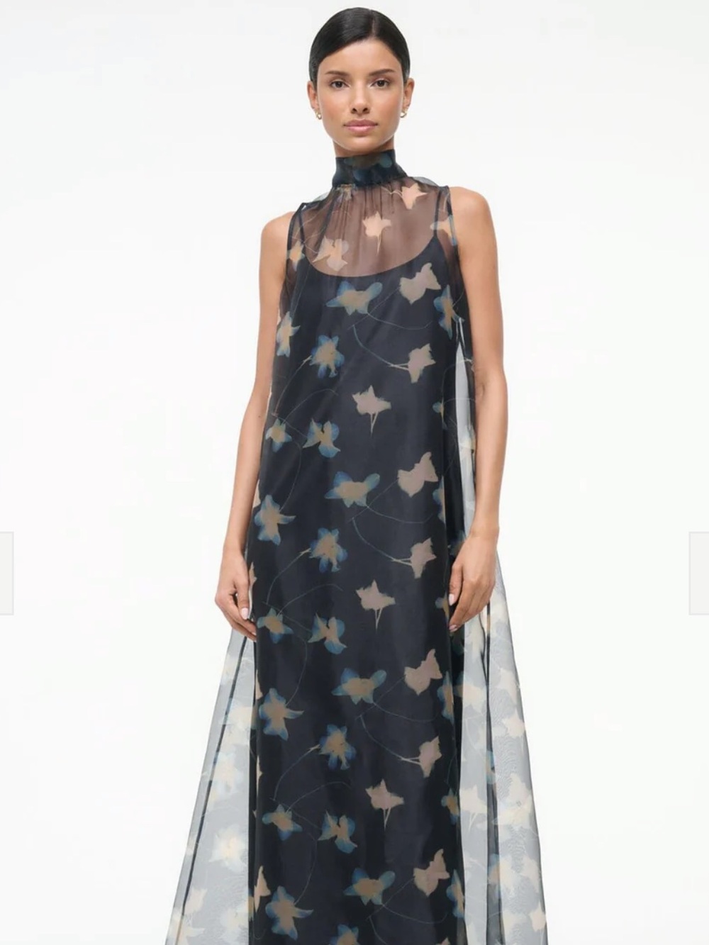 STAUD 🌚 ALBEE Maxi Dress in Botanical Shadows